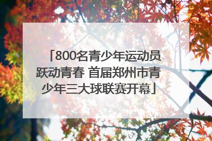 800名青少年运动员跃动青春 首届郑州市青少年三大球联赛开幕