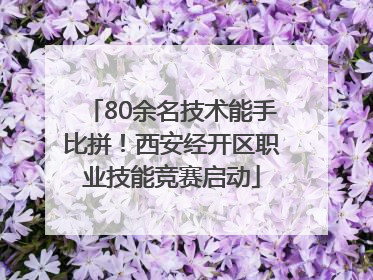 80余名技术能手比拼！西安经开区职业技能竞赛启动