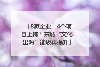 8家企业、4个项目上榜！东城“文化出海”能级再提升