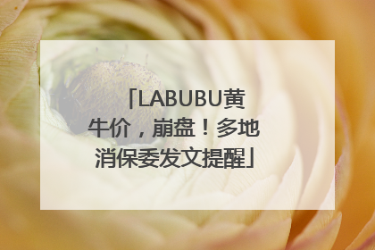 LABUBU黄牛价，崩盘！多地消保委发文提醒
