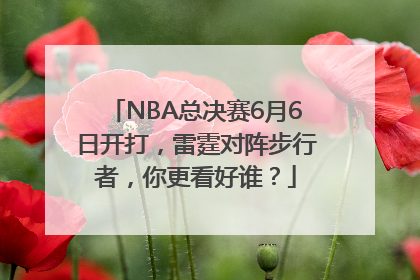 NBA总决赛6月6日开打，雷霆对阵步行者，你更看好谁？