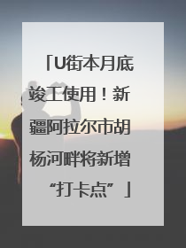 U街本月底竣工使用！新疆阿拉尔市胡杨河畔将新增“打卡点”